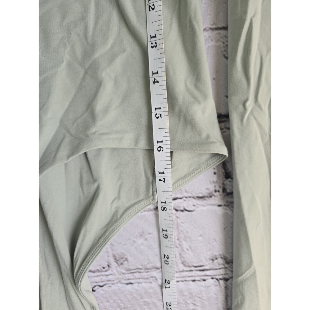 Lululemon Wundermost Ultra-Soft Nulu Square-Neck Long-Sleeve Bodysuit Sage Green - Picture 8 of 9